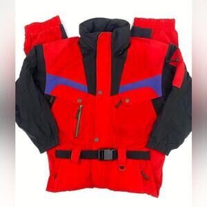 Obermeyer  Vintage One Piece Ski Suit men’s medium red 90s Y2K